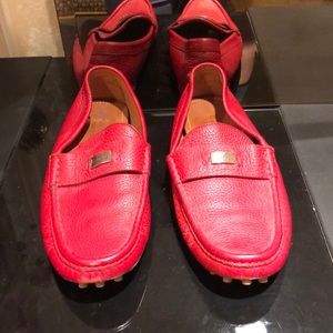 Gucci loafers in red